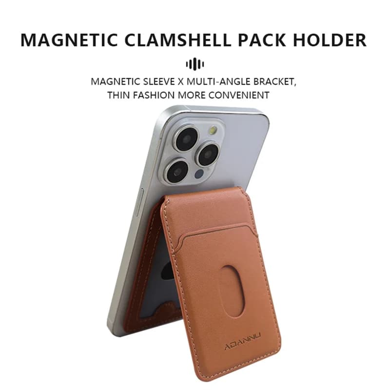 PulsrWallet Nordic Leather kickstand