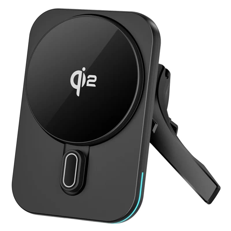 PulsrMount Vortex Qi2 in car